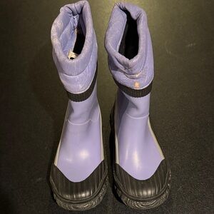 Purple and Black Winter Boots